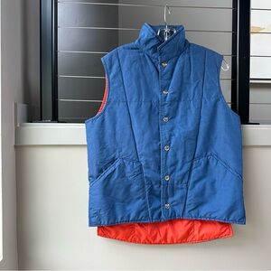 Men’s Vintage Winter Blue Vest Buttons